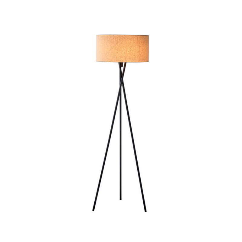 Tripod Legs Drum Shade Lamp